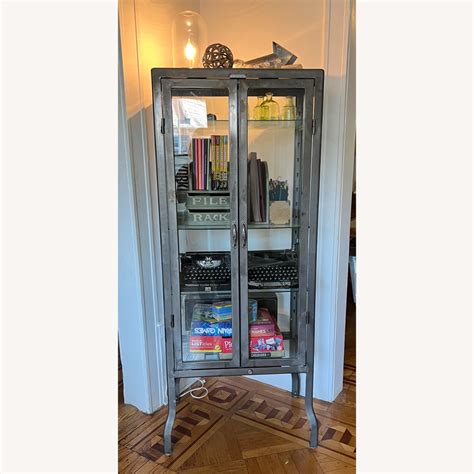 Metal Glass Apothecary Cabinet 